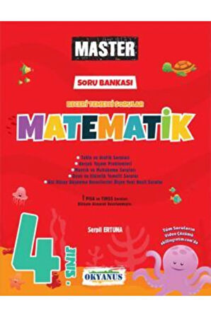 Okyanus Yayınları 4. Sınıf Master Matematik Soru Bankası