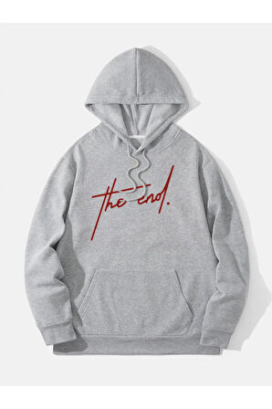 LUNAVISITA unisex Sweatshirt Baskılı Kapşonlu