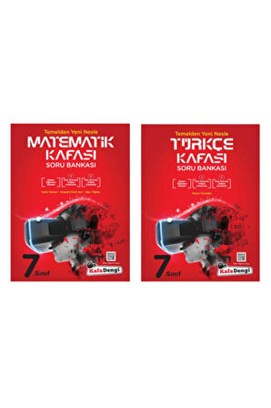 KAFA DENGİ YAYINLARI 7. Sınıf Türkçe + Matematik Kafası Soru Bankası