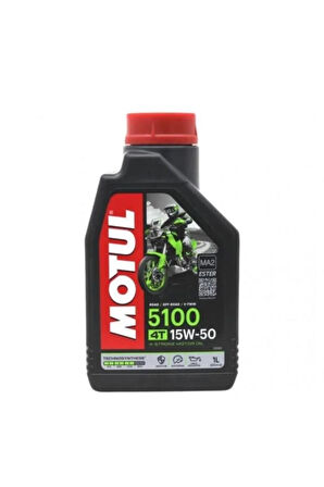 Motul 5100 Ester 15w50 Full Performans 4 Zamanlı Motosiklet Yağı 1 Litre