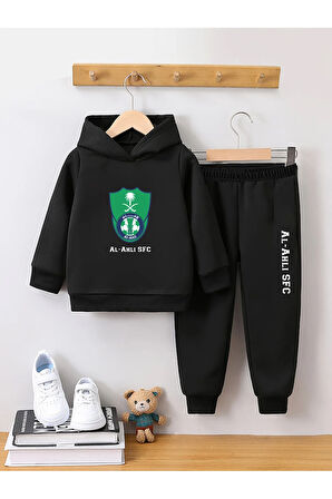 Baskılı Premium 3. İplik Compact Sweatshirt & Eşofman Takımı - 2 Parça Spor Takım
