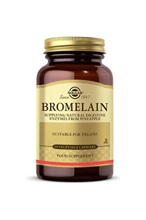 Bromelain Takviye Edici Gıda 150 Mg 60 Kapsül
