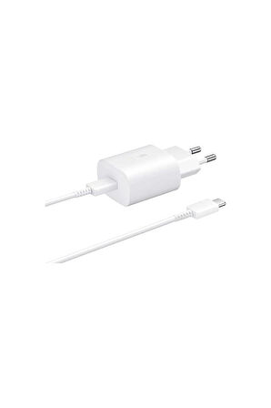 Sm-s908b S22 Ultra 5g Ep-ta800n Typec 25w Kablolu Hızlı Şarj Adaptörü Beyaz Set.