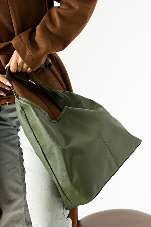 Kadın omuz çantası mıknatıs kapamalı büyük omuz çantası