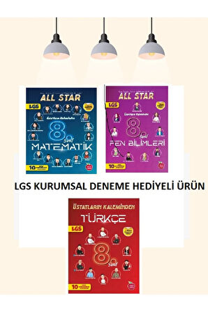 Newton Yayınları All Star 8. Sınıf LGS 1. Dönem Türkçe Matematik Fen Süreç Değerlendirme 2025 Model