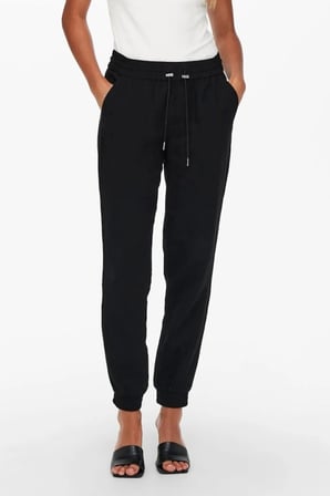 ONLY 15203946 ONLKELDA-EMERY PULL-UP PNT BLACK KADIN PANTOLON