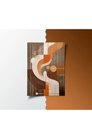 Çerçevesiz Poster Dijital Baskı Soyut - Kum Fırtınası- 50x70