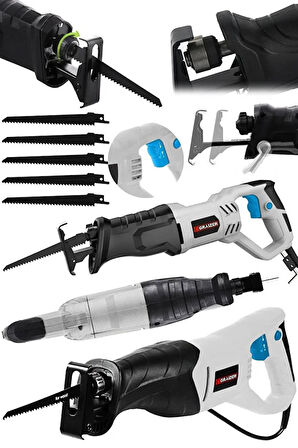 Alman 9000 Xdrive 6 Kademe Devir Ayarli Bakir Sargili Kemik Kesme Tilki Kuyruğu Testere Makinesi