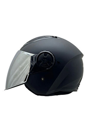 AIRFLOW 2 MAT SİYAH KASK GRİ CAM