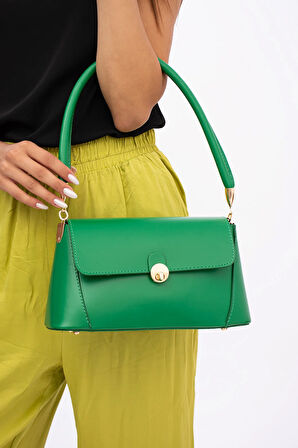 MERİ MODEL ÇİMEN KADIN OMUZ VE KOL ÇANTASI