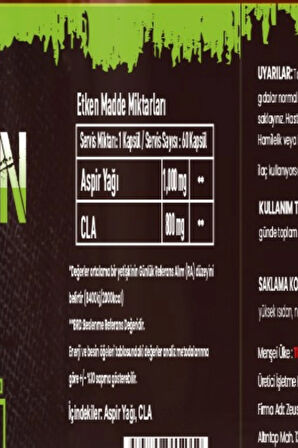 Xprotein CLA 60 Kapsül (Yağ Yakımına Yardımcı)
