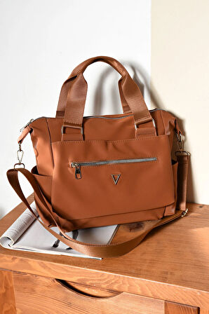 Kadın Kolon Askılı Elden Tutmalı Çok Cepli Çanta