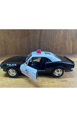 Polis Çek Bırak Lisanslı Model Araba Oyuncak Araba 1967 Camaro Oyuncak Polis Arabası Camaro