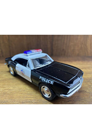 Polis Çek Bırak Lisanslı Model Araba Oyuncak Araba 1967 Camaro Oyuncak Polis Arabası Camaro