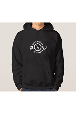 Unisex Baskılı Oversize Kapşonlu Sweatshirt