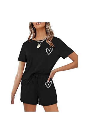 Şort Tişört Takım Baskılı