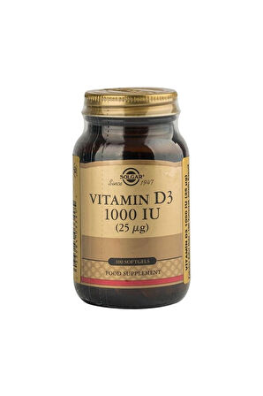 Vitamin D3 1000 Iu 100 Kapsül -(miad:11/2024)