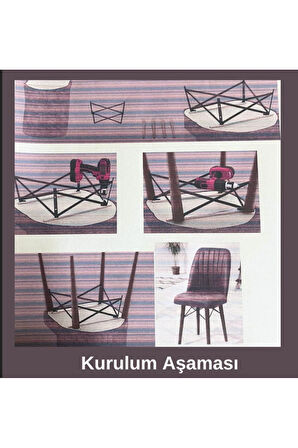 Armada Serisi 1.sınıf Yemek Odası Salon Cafe Mutfak Sandalyesi 4 Adet