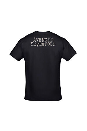 Avenged Sevenfold Nightmare Ön Arka Baskılı Unisex Siyah Tshirt