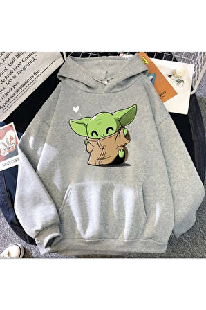 Star Wars Anime Disney Baskılı Hoodie Sweatshirt garalio