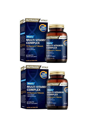 Nutraxin Multivitamin Mineral Complex Erkek 60 Tablet 2 Adet