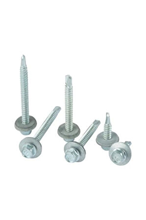 5,5x60mm-çatı Vidası-matkap Uçlu-trapez Sac Vidası-akıllı Vida (PK./AD.:100ADET)