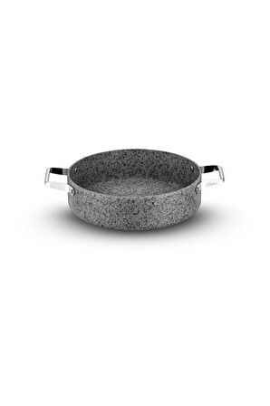 Stone-Age 32 Cm Çizilmez Yanmaz Yapışmaz Basık Tencere Sh-127