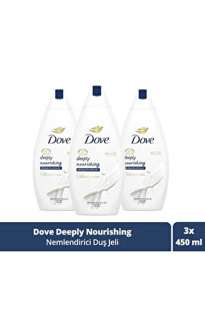 Dove Deeply Nourishing Duş Jeli 450 ml x 3 Adet