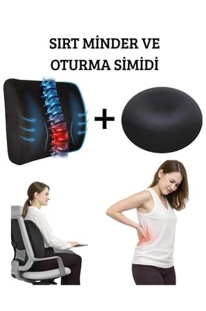 Ortopedik Oturma Simidi | Kuyruk Sokumu Destek Minderi & Bel Yastığı
