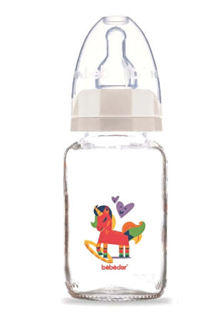 Desenli Cam Biberon 125ml (KOD:30302) - Desen/at
