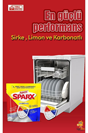Asperox Sparx Bulaşık Makinesi Kapsülü 4 x 20'li