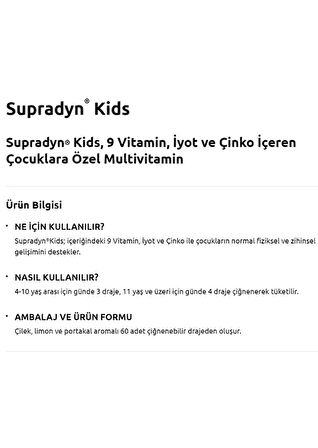 Kids Multivitamin Ve Mineral Içeren Çiğnenebilir 60 Tablet 2 Adet