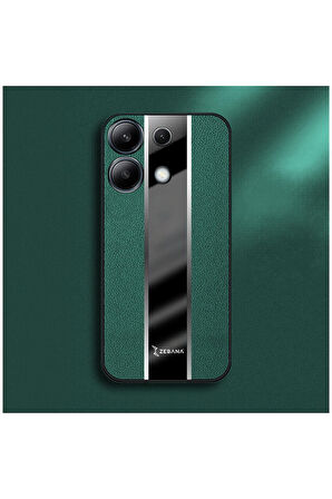 Xiaomi Redmi Note 13 5g Uyumlu Kılıf Premium Deri Kılıf Yeşil