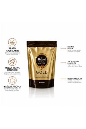 Shazel Gold Çözünebilir Kahve | 500 gr | 6 Paket