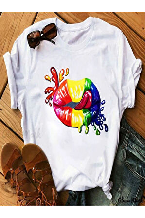 Unisex Siyah Spor Bisiklet Yaka Pamuk Oversize Boyfriend T-shirt