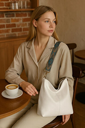 Lüks Dukuma Kolon Askılı Omuz Çantası