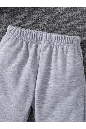 Çocuk Oversize Kapüşonlu Eşofman Takımı Basic İçi Pamuklu