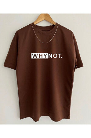 Unisex Siyah Oversize Baskılı T-shirt