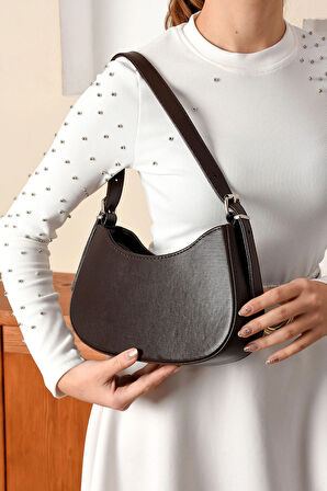 Baget Omuz Çantası Gündelik Minimalist Hobo Çanta Genç Kızlar Kadınlar