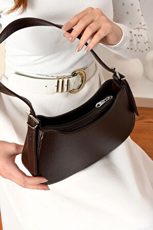 Baget Omuz Çantası Gündelik Minimalist Hobo Çanta Genç Kızlar Kadınlar