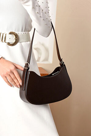 Baget Omuz Çantası Gündelik Minimalist Hobo Çanta Genç Kızlar Kadınlar