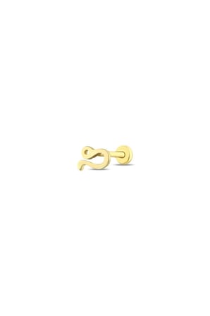 Altın Burç Aslan Tragus Piercing - 14K