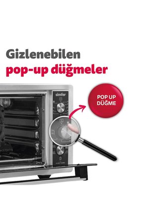 Simfer 4507 Turbo 45 lt Inox Midi Fırın