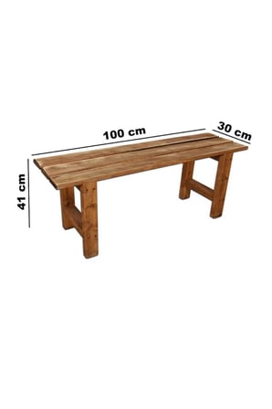 DizyWood Masif Ahşap Bank Bench – Dekoratif Oturma Bankı