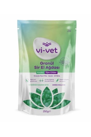 Vivet Granül Sir Ağda Azulen 250 gr 3 adet + Vivet Ağda Temizleme ve Masaj Yağı VitaminE 125 ml