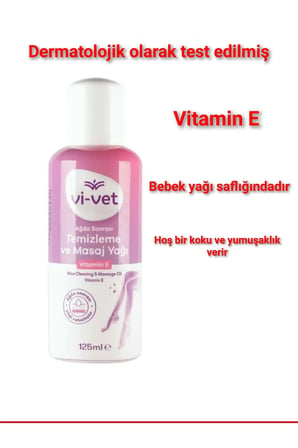 Vivet Granül Sir Ağda Azulen 250 gr 3 adet + Vivet Ağda Temizleme ve Masaj Yağı VitaminE 125 ml