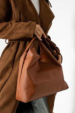 Kadın omuz çantası mıknatıs kapamalı büyük omuz çantası