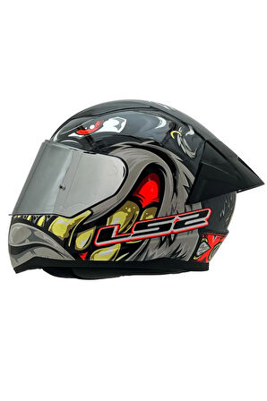 RAPID 2 SPOX GRİ-KIRMIZI KASK ŞEFFAF KASK CAMI HEDİYELİ