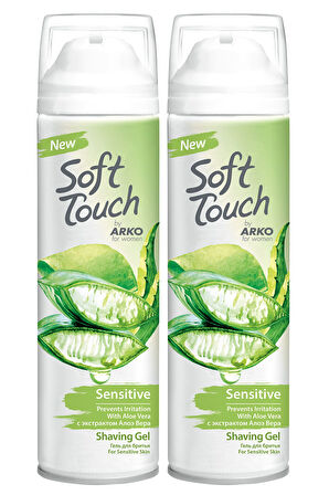 Soft Touch Sensitive Kadın Tıraş Jeli 2x200 ml