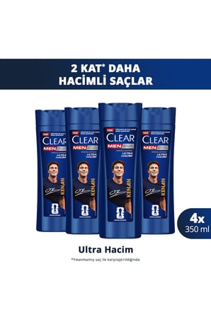 Men Kepeğe Karşı Etkili Şampuan Kenan Yıldız Ultra Hacim 350 ml x4